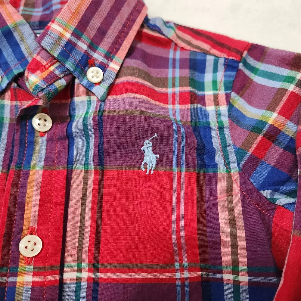 Ralph Lauren Polo Baby Multicolor Plaid Dress Shirt